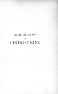 cover of the book Flore générale de l'Indo-Chine. Tome premier, Renonculacées à Sapindacées