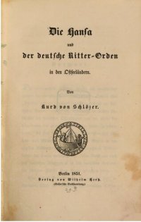 cover of the book Die Hansa und der Deutsche Ritter-Orden in den Ostseeländern