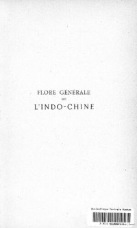 cover of the book Flore générale de l'Indo-Chine. Tome troisième, Caprifoliacées à Apocynacées