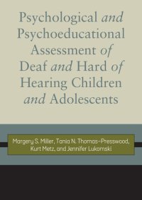 cover of the book Psychological and Psychoeducational Assessment of Deaf and Hard of Hearing Children and Adolescents