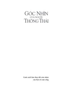 cover of the book Góc nhìn của người thông thái