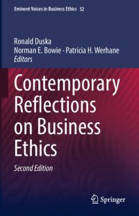 cover of the book Contemporary Reflections on Business Ethics