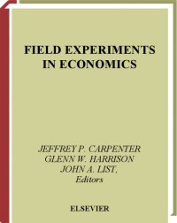 cover of the book Field Experiments In Economics