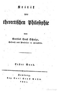 cover of the book Kritik der theoretischen Philosophie. Erster Band. Zweiter Band