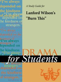 cover of the book A Study Guide for Lanford Wilson's "Burn This"