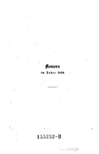 cover of the book Komorn im Jahre 1849 mit besonderem Hinblick auf die Operationen der ungarischen Armee an der oberen Donau und Waag