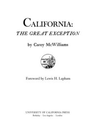 cover of the book California: The Great Exception