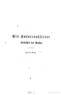 cover of the book Ein Husarenoffizier Friedrichs des Großen ; nach den eigenhändigen Aufzeichnungen Hans Leberecht von Bredow