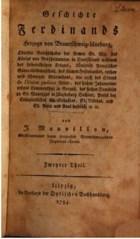 cover of the book Geschichte Ferdinands, Herzog von Braunschweig-Lüneburg