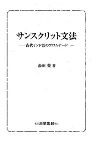 cover of the book サンスクリット文法―古代インド語のプロムナード―