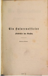 cover of the book Ein Husarenoffizier Friedrichs des Großen ; nach den eigenhändigen Aufzeichnungen Hans Leberecht von Bredow