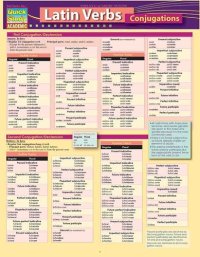 cover of the book Latin Verb-Conjugations: a QuickStudy Laminated 6-Page Reference Guide