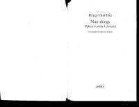 cover of the book Non-things: Upheaval in the Lifeworld