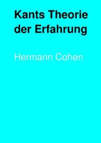 cover of the book Kants Theorie der Erfahrung