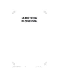 cover of the book La historia me absolverá