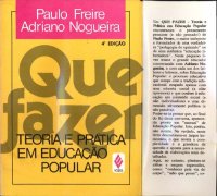 cover of the book Que fazer: teoria e prática em educação popular