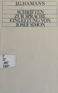 cover of the book Schriften zur Sprache. Einleitung und Anmerkungen von Josef Simon