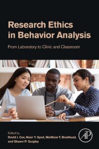 cover of the book Research Ethics in Behavior Analysis: From Laboratory to Clinic and Classroom