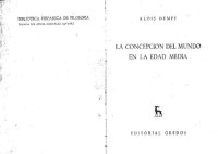 cover of the book La Concepcion del Mundo en la Edad Media