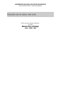 cover of the book Estudio de la labor del arte