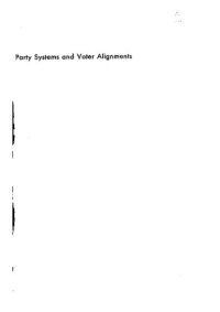 cover of the book Party Systems and Voter Alignments: Cross-national Perspectives