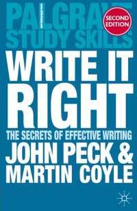 cover of the book Write it Right: The Secrets of Effective Writing