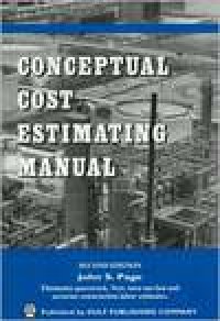 cover of the book Conceptual Cost Estimating Manual