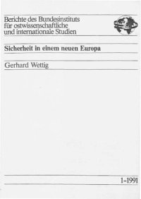 cover of the book Sicherheit in einem neuen Europa