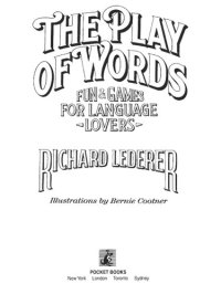 cover of the book The Play of Words: Fun & Games for Language Lovers