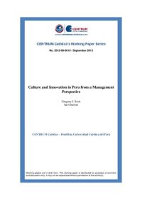 cover of the book Culture and Innovation in Peru from a Management Perspective