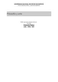 cover of the book Filosofía y arte