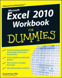 cover of the book Excel 2010 Workbook For Dummies