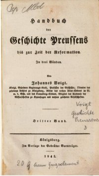 cover of the book Handbuch der Geschichte Preußens bis zur Zeit der Reformation