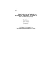 cover of the book Impacto del tipo de cambio en las decisiones de inversión de las empresas peruana entre 1994 y el 2005