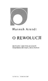 cover of the book O rewolucji