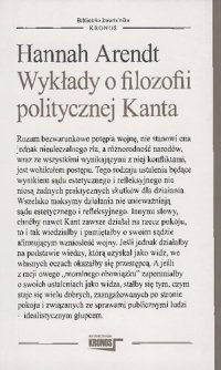 cover of the book Wykłady o filozofii politycznej Kanta