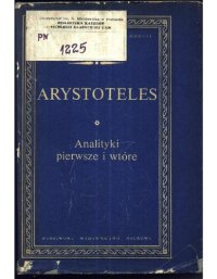 cover of the book Analityki pierwsze i wtóre