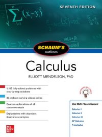 cover of the book Schaum's Outline of Calculus