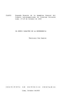 cover of the book El nuevo carácter de la dependencia