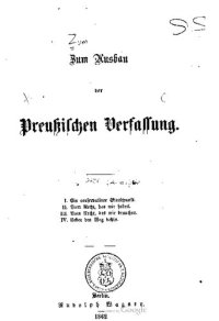 cover of the book Zum Ausbau der preußischen Verfassung