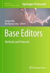 cover of the book Base Editors: Methods and Protocols