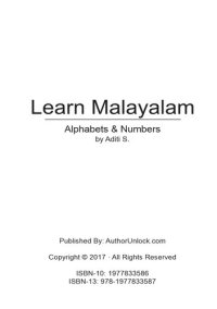 cover of the book Learn Malayalam Alphabets & Numbers