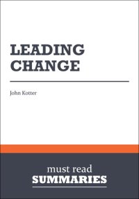 cover of the book Leading change - John Kotter