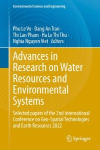 cover of the book Advances in Research on Water Resources and Environmental Systems: Selected papers of the 2nd International Conference on Geo-Spatial Technologies and Earth Resources 2022