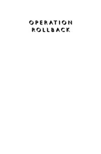 cover of the book Operation Rollback: America's Secret War Behind the Iron Curtain