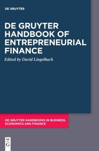 cover of the book De Gruyter Handbook of Entrepreneurial Finance