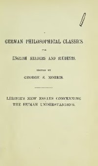 cover of the book Leibniz's’ New Essays Concerning the Human Understanding. A Critical Exposition