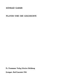 cover of the book Platon und die Geschichte