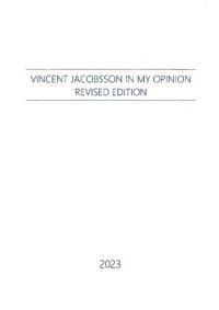 cover of the book Vincent Jacobsson In My Opinion Revised