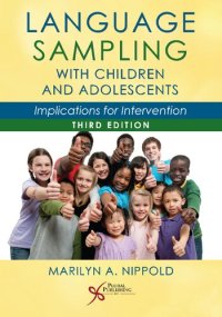 cover of the book Language Sampling with Children and Adolescents: Implications for Intervention, Third Edition